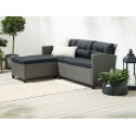 Jysk lounge sofa MORA w/chaise 3 pers. grey