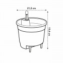 Plant pot Elho Black polypropylene Circular Modern Ø 21 cm 21 cm