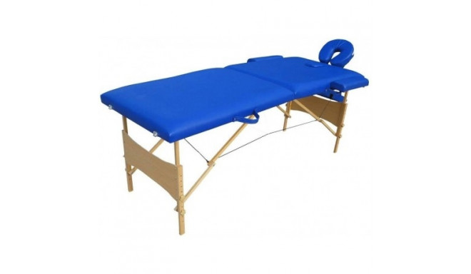 2 zonų sulankstomas, medinis masažinis stalas- mėlynas, VANGALOO