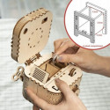 3D medinė dėlionė - dėžutė, 123 det.