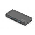 EDNET Hub 7-port USB 3.0 SuperSpeed, Power Supply, black