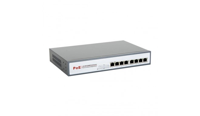 8level switch GEPS-1808 PoE 8-ports Gigabit (8 ports PoE,15.5 W/Port, max 130W)
