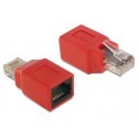 Delock RJ45 Crossover Adapter male - female