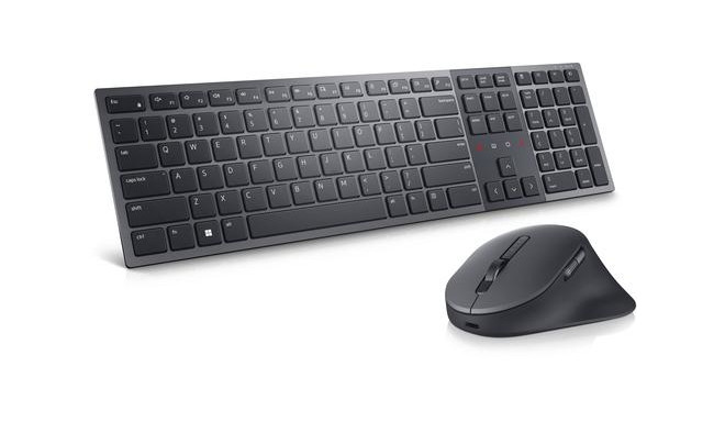 DELL KM900 keyboard Mouse included Office RF Wireless + Bluetooth QWERTY US International Graphite