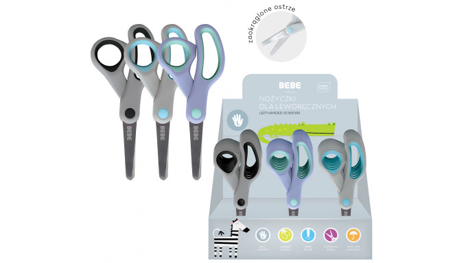 Käärid 13,5cm BEBE vasakukäelistele, assortii, Interdruk