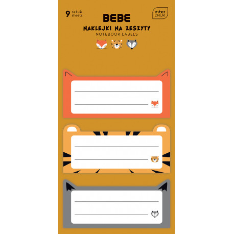 Vihikukleebis BEBE Friends B 9tk Interdruk