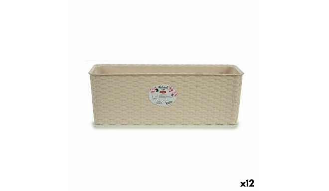 Istutuskast Stefanplast 73760 73760 Beež Plastmass 17,5 x 16 x 48,5 cm (12 Ühikut)