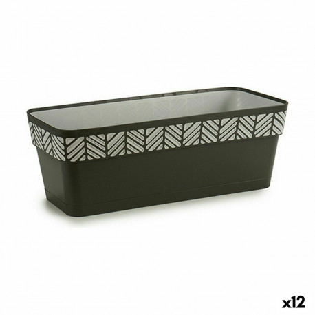 Istutuskast Stefanplast Orfeo Antratsiithall Plastmass 18 x 17 x 49,5 cm (12 Ühikut)