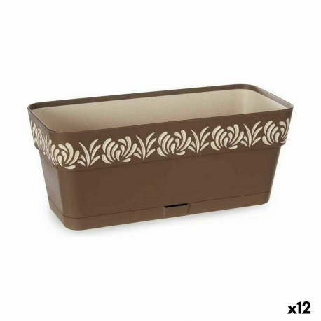 Istutuskast Stefanplast Gaia Pruun Plastmass 13,3 x 12,3 x 29,3 cm (12 Ühikut)