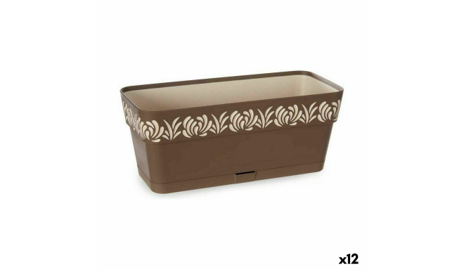 Istutuskast Stefanplast 88702 Gaia Pruun Plastmass 13,3 x 12,3 x 29,3 cm (12 Ühikut)