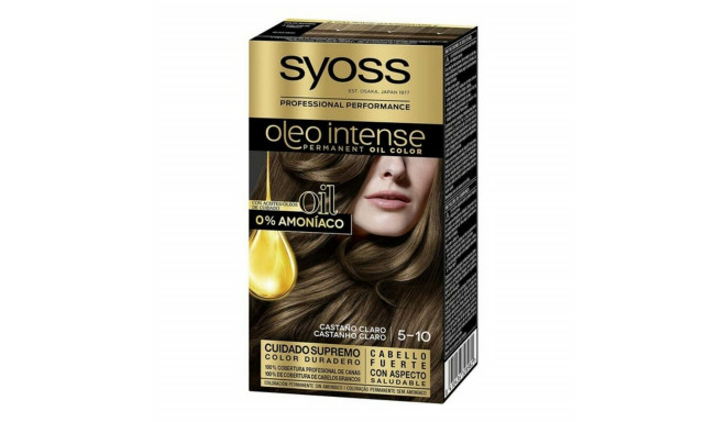Püsivärv   Syoss Olio Intense Ammooniaagivaba Nº 5,10 Helepruun