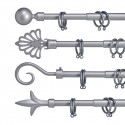 Curtain Bar Extendable Silver Iron 5 x 122 x 5 cm (8 Units) Curtain Bar Extendable Silver Iron 5 x 122 x 5 cm (8 Units)