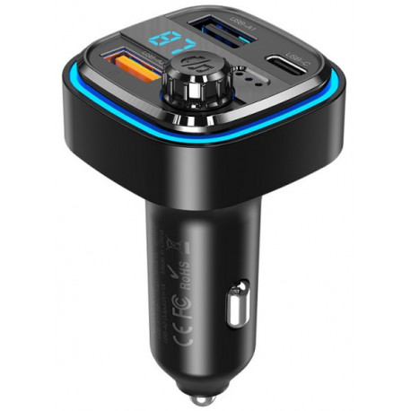 XO FM-saatja + laadija BCC08 BT MP3, must