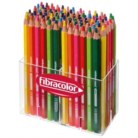 Värvipliiats Fibracolor Rainbow Jumbo Maxi 96 tk, 8x12 värvi