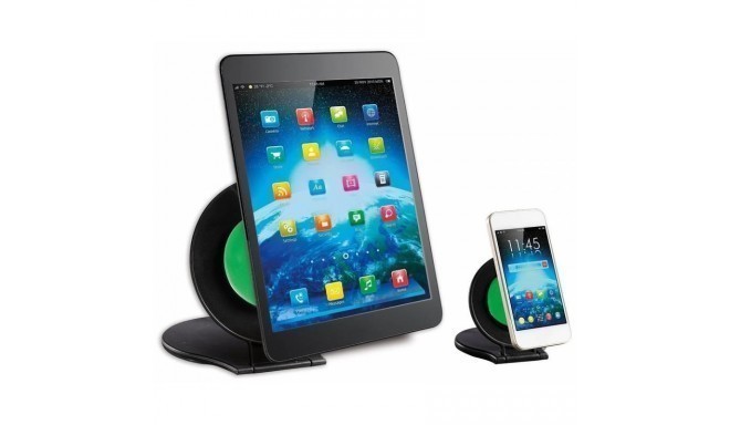 Techly Set of two stands, for tablet and for smartphone, black