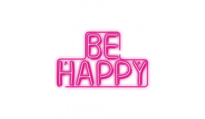 Neon PLEXI LED BE HAPPY pink NNE10 Neolia
