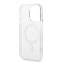 Guess set case + charger for iPhone 14 Pro Max 6,7" GUBPP14XHMEACSK black hard case Marble MagSafe