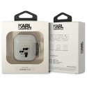 Karl Lagerfeld etui for Airpods 1 / 2 KLA2HNKCTGT transparent Gliter Karl&Choupette