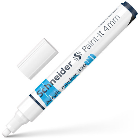 Akrüülmarker SCHNEIDER Paint-it 320, 4mm, valge