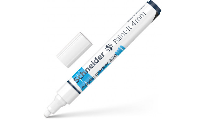 Akrüülmarker SCHNEIDER Paint-it 320, 4mm, valge