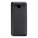 Power Bank VEGER L30 - 30 000mAh LCD Quick Charge PD 20W black (W3008PD )