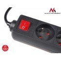 Maclean MCE53 Power strip 5-outlet with switch 3m Cable