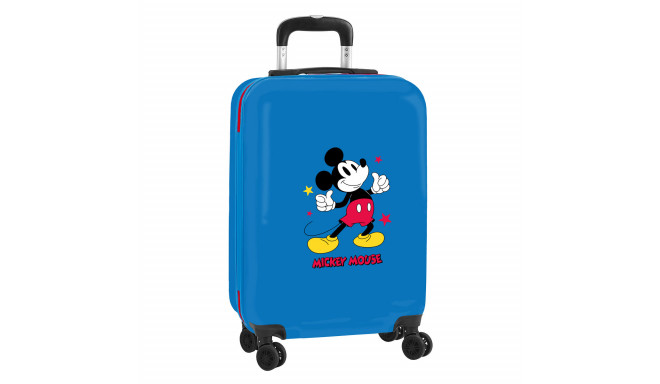 Чемодан для ручной клади Mickey Mouse Only One Тёмно Синий 20'' 34,5 x 55 x 20 cm