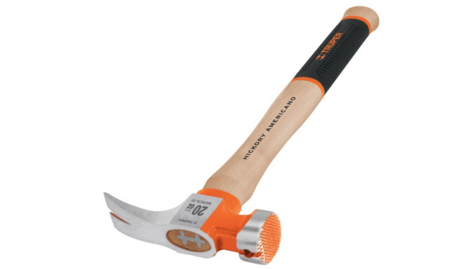 Carpenters hammer with wooden handle and non-slip grip 450g Truper®