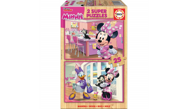 2-Puzzle Set   Minnie Mouse Me Time         25 Pieces 26 x 18 cm