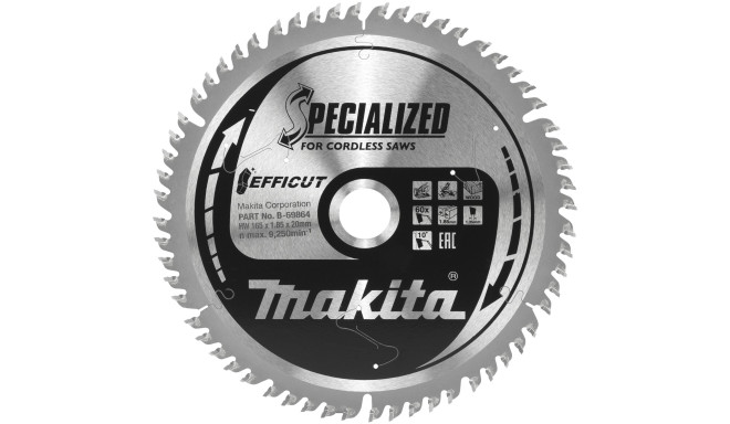 Makita B-69864 EFFICUT Saw Blade 165x20x60Z