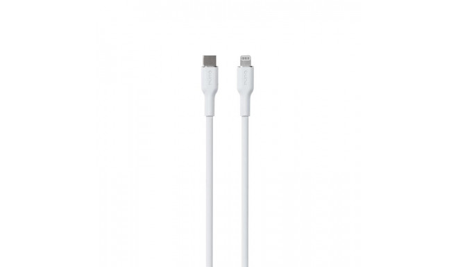 Kaabel Puro Soft USB-C/Lightning 1,5m, valge