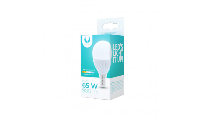 Forever Light LED spuldze E14 G45 10W 230V 3000K 900lm