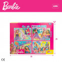 Набор из 4 пазлов Barbie MaxiFloor 192 Предметы 35 x 1,5 x 25 cm