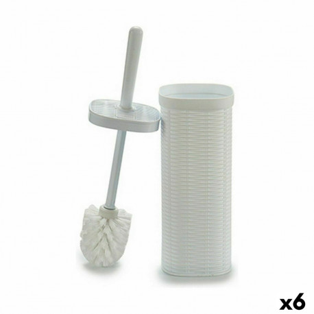 Tualetihari Stefanplast Elegance Valge Plastmass 11,5 x 40,5 x 11,5 cm (6 Ühikut)