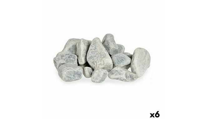 Decorative Stones 2 Kg Light grey (6 Units)