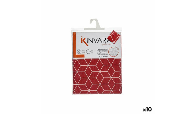 galdauts Kinvara CUBIC-26195-1 Sarkanbrūns Plāns audums 140 x 180 cm Pret nogulsnēm Abstrakts (10 gb