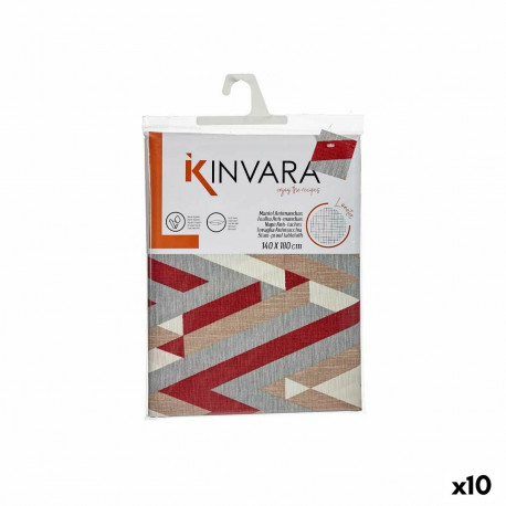 galdauts Kinvara ZIGI-21469-26 Sarkanbrūns Plāns audums 140 x 180 cm Pret nogulsnēm Strīpas (10 gb.)