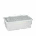 Uzglabāšanas Kaste ar Vāku Stefanplast Elegance Balts Plastmasa 5 L 19,5 x 11,5 x 33 cm (12 gb.)