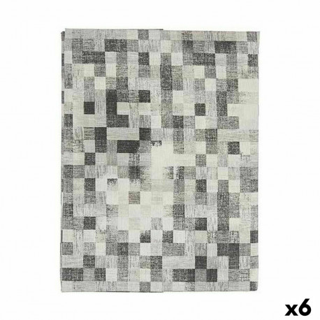 Stain-proof tablecloth Kinvara CUADROS-G CUADROS-G Grey Thin canvas Anti-stain Frames 140 x 180 cm (
