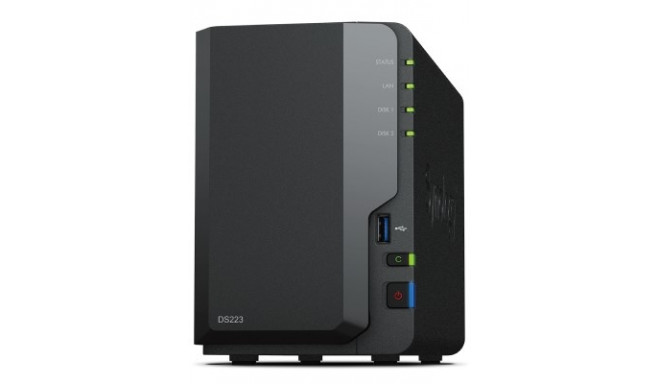 Synology DiskStation DS223 NAS/salvestusserver Lauaarvuti Realtek RTD1619B 2 GB DDR4