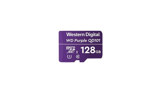WD Purple 128GB Surveillance microSD XC Class - 10 UHS 1