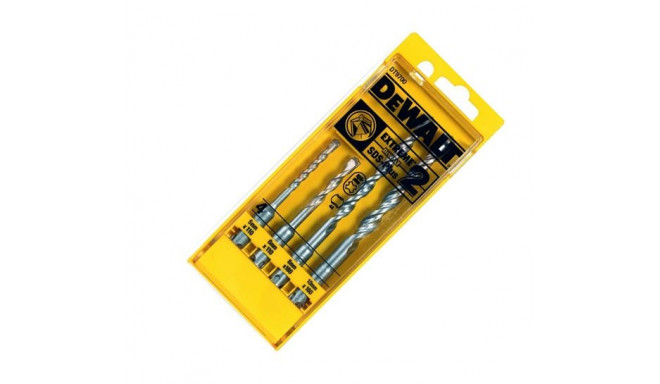 DEWALT SDS PLUS EX2 PUURKOMPLEKT. 4 osa 5-10mm
