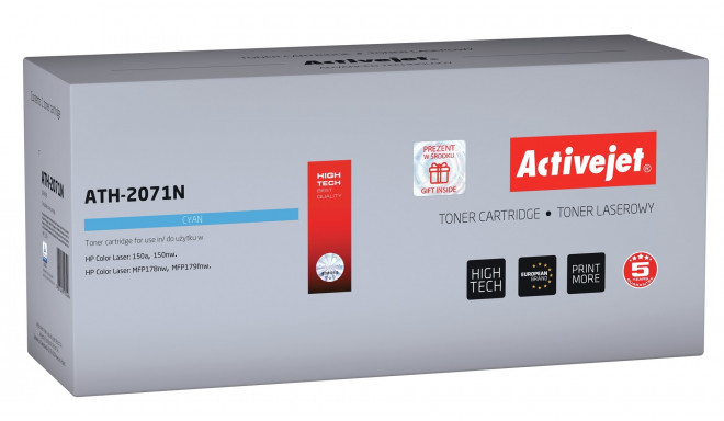 Activejet ATH-2071N toner (replacement for HP 117A 2071A; Supreme; 700 pages; cyan)