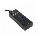 4-Port USB Hub Omega OUH34B USB 3.0 Black