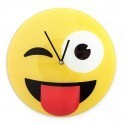 Emoji Wink Wall Clock