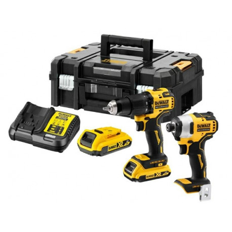 DEWALT.COMBO KIT 18V DCK2062D2T (DCD709+DCF809) 2x2.0Ah TSTAK