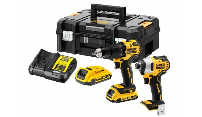 DEWALT KOMPLEKT 18V DCK2062D2T (DCD709+DCF809) 2x2.0Ah TSTAK