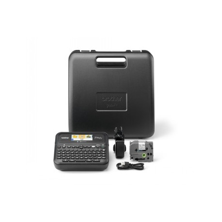 BROTHER PT-D610BTVP DESKTOP LABEL THERMO PRINTER, BT, 30MM/SEC + CASE + SAMPLE TAPE, COLOR DISPLAY