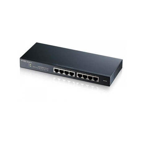 ZYXEL GS1900-8 V2, 8 PORT GBE L2 SMART SWITCH, DESKTOP, FANLESS (5Y WARRANTY)
