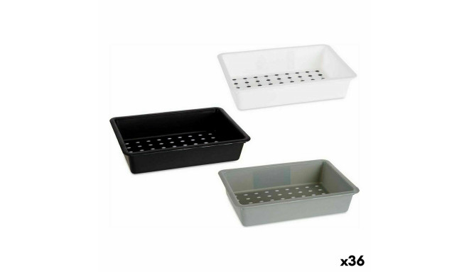 Atvilktņu Organizētāju Kinvara CN18799 Balts Melns polipropilēns 16 x 5 x 24 cm (36 Vienības)